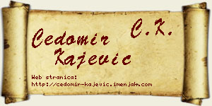 Čedomir Kajević vizit kartica
